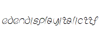 EdenDisplay-Italic