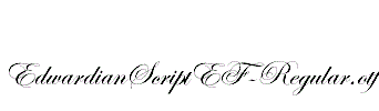 EdwardianScriptEF-Regular