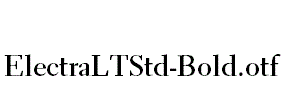 ElectraLTStd-Bold
