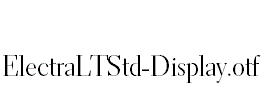 ElectraLTStd-Display