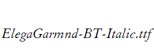 ElegaGarmnd-BT-Italic