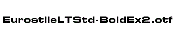 EurostileLTStd-BoldEx2