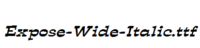 Expose-Wide-Italic