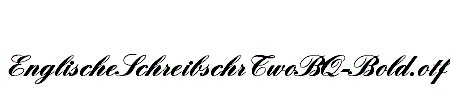 EnglischeSchreibschrTwoBQ-Bold
