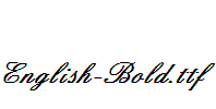 English-Bold