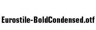 Eurostile-BoldCondensed