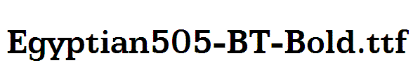 Egyptian505-BT-Bold