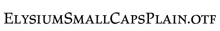 ElysiumSmallCapsPlain
