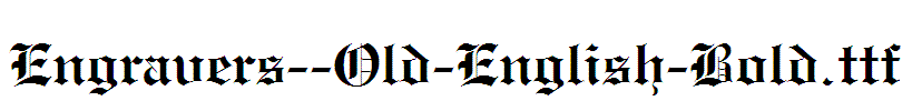 Engravers--Old-English-Bold