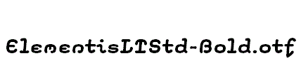 ElementisLTStd-Bold