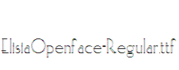 ElisiaOpenface-Regular