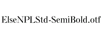 ElseNPLStd-SemiBold
