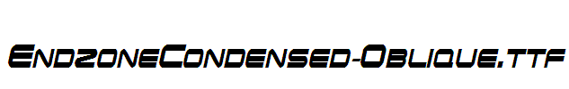 EndzoneCondensed-Oblique