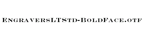 EngraversLTStd-BoldFace