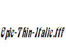 Epic-Thin-Italic