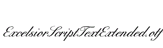 ExcelsiorScriptTextExtended