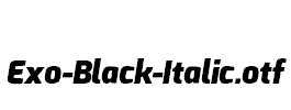 Exo-Black-Italic
