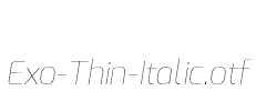 Exo-Thin-Italic
