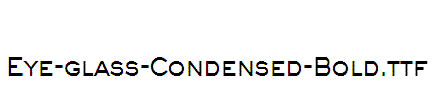 Eye-glass-Condensed-Bold