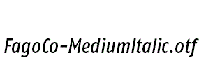 FagoCo-MediumItalic
