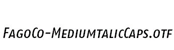 FagoCo-MediumtalicCaps