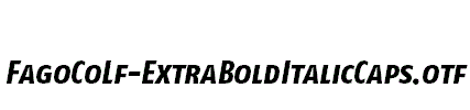 FagoCoLf-ExtraBoldItalicCaps