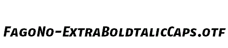 FagoNo-ExtraBoldtalicCaps