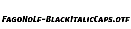 FagoNoLf-BlackItalicCaps