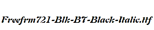 Freefrm721-Blk-BT-Black-Italic