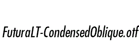 FuturaLT-CondensedOblique