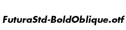 FuturaStd-BoldOblique