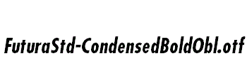 FuturaStd-CondensedBoldObl