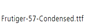 Frutiger-57-Condensed