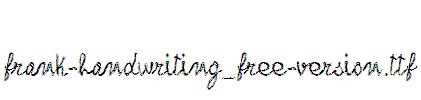 frank-handwriting_free-version