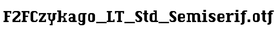 F2FCzykago_LT_Std_Semiserif