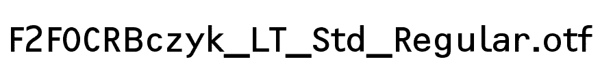 F2FOCRBczyk_LT_Std_Regular
