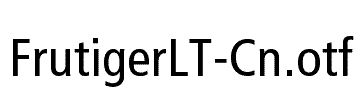 FrutigerLT-Cn