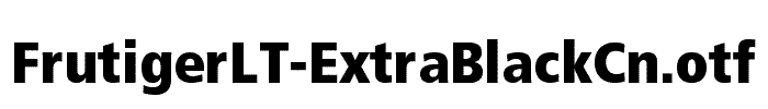 FrutigerLT-ExtraBlackCn