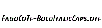 FagoCoTf-BoldItalicCaps