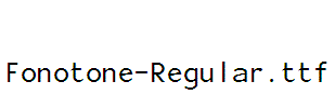 Fonotone-Regular