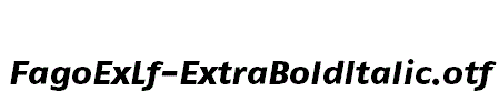 FagoExLf-ExtraBoldItalic