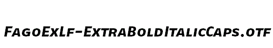 FagoExLf-ExtraBoldItalicCaps