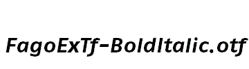 FagoExTf-BoldItalic