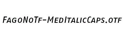 FagoNoTf-MedItalicCaps