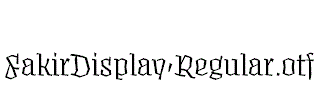 FakirDisplay-Regular