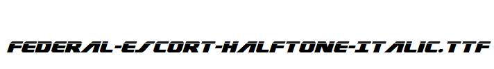 Federal-Escort-Halftone-Italic