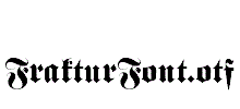 FrakturFont