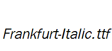 Frankfurt-Italic