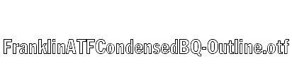 FranklinATFCondensedBQ-Outline