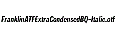 FranklinATFExtraCondensedBQ-Italic